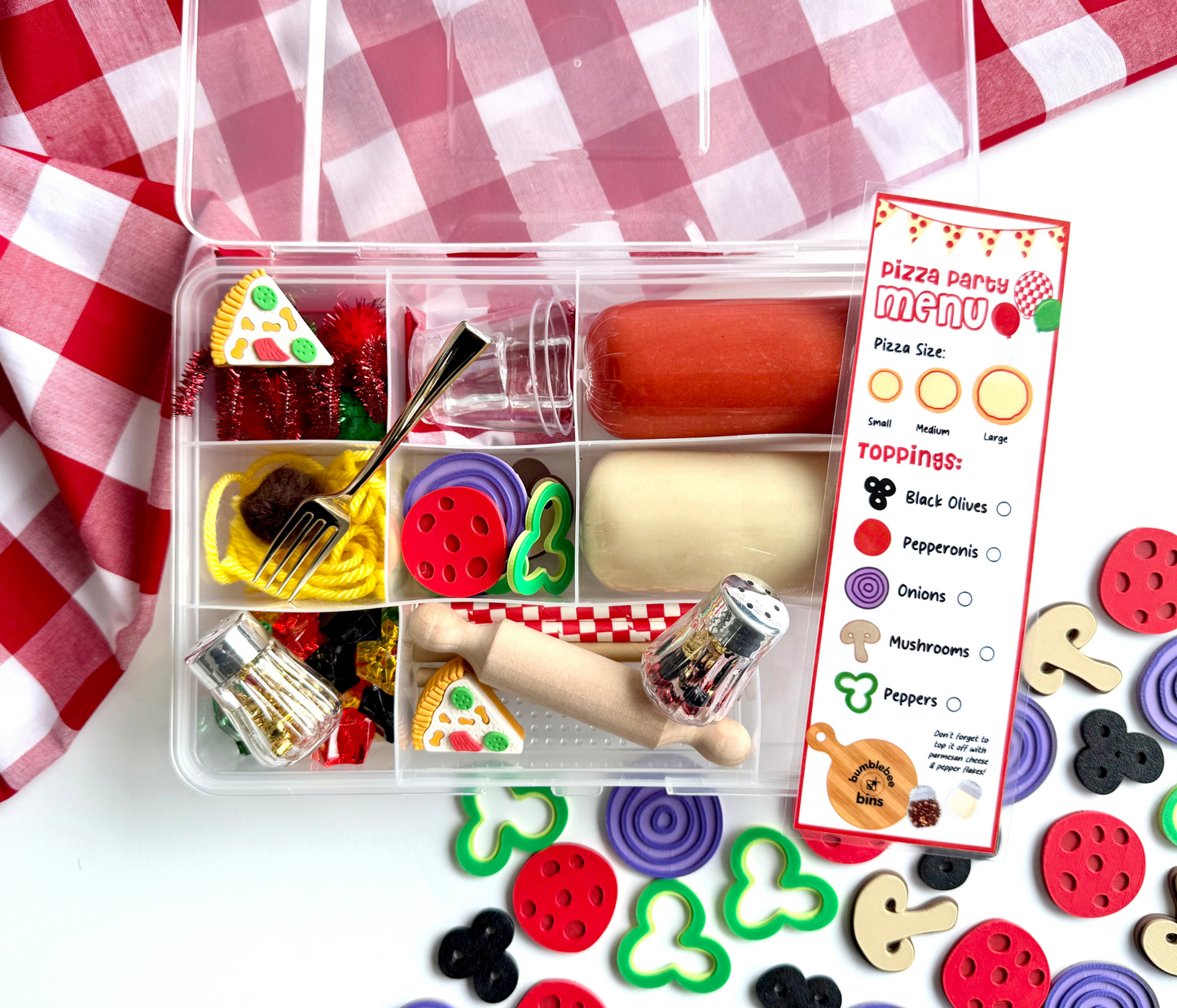 Pizza Party Medium Bin