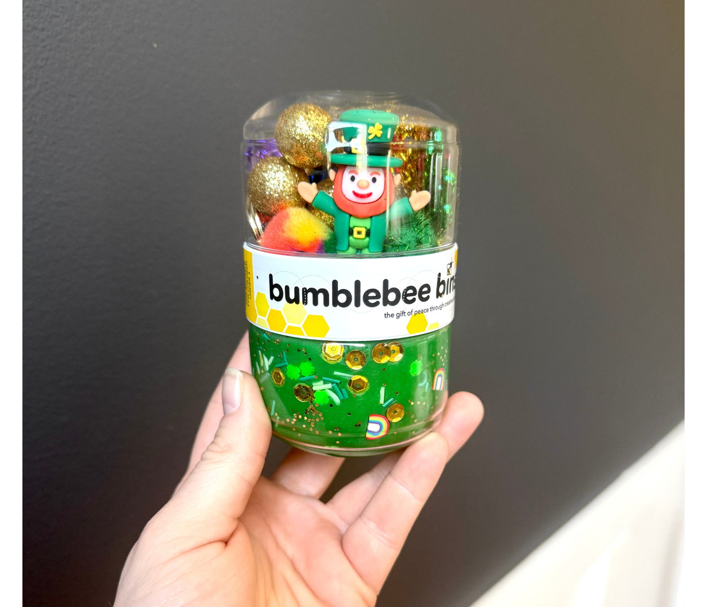 St. Patrick’s Day Double Sided Jar